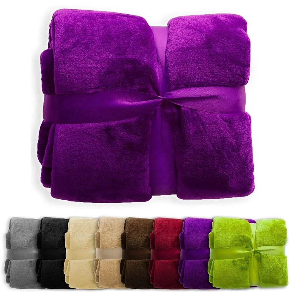 Soft Coral Fleece Hotel Blanket Faux Fur Blanket China Buy Faux Fur