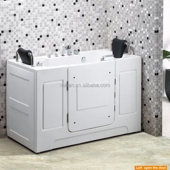 spouse handicapped two sided sitting bathtub with door for