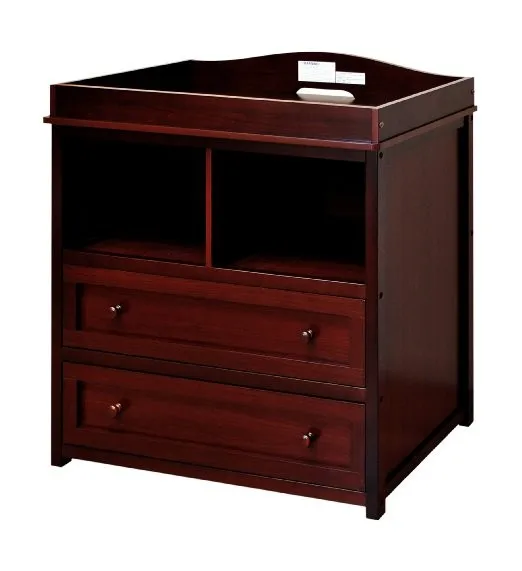 wood changing table dresser