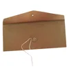 personalized 200gms DL kraft string and tie envelope with full window