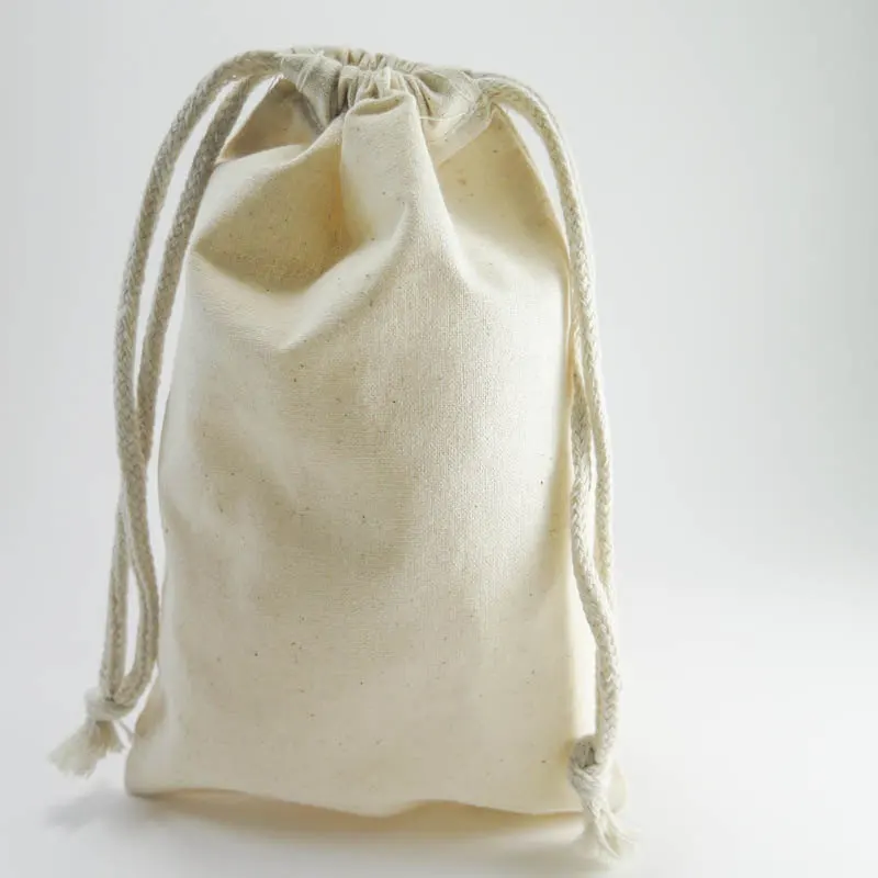 Custom Cotton Drawstring Bags Arts Organic Muslin Bags Supplieranufacturers