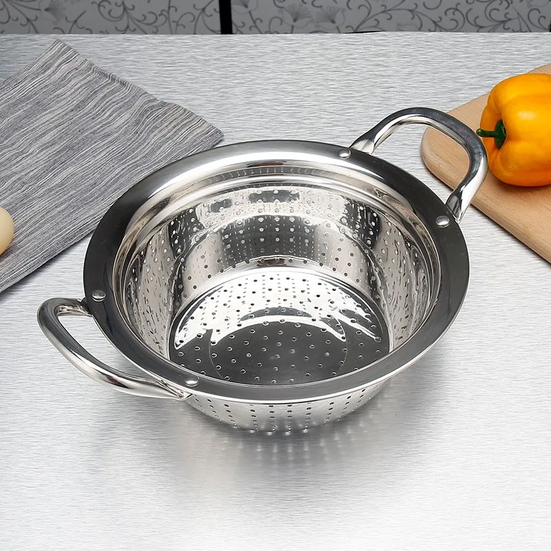 Multi-purpose Metal Colander Stainless Steel Colander With Heavy Duty 