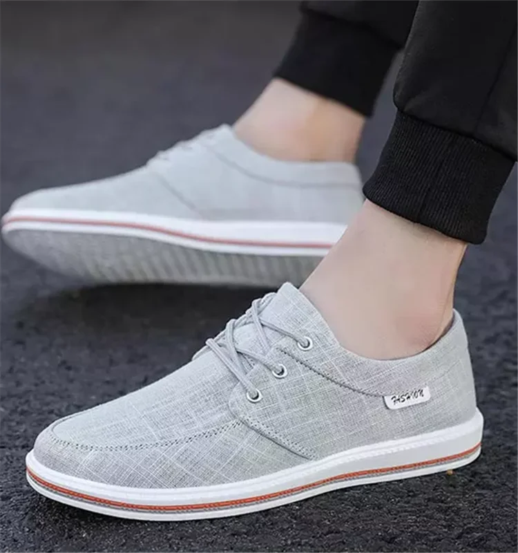 高品质防滑透气男士商务便鞋休闲 dress 鞋帆布