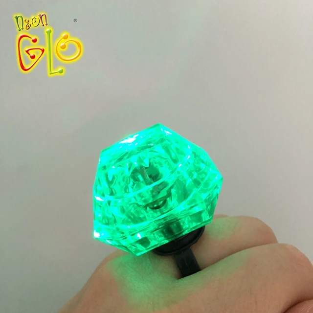 Neon Party Favors Novelty Diamond Led Flash Ring