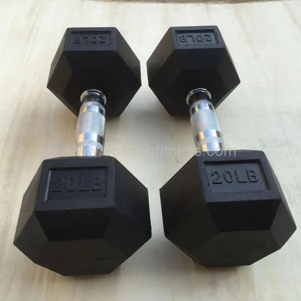rubber hex dumbbell  11