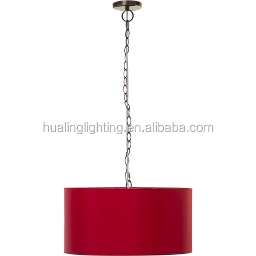 Hotel Hot Sale Fancy Modern Decorative Red Hanging Led Pendant Light