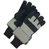 GLOVEMAN Black Suede Cowhide leather winter safety gloves/kintting cuff working gloves