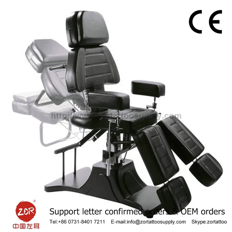 360 Degree Rotatable Hydraulic Facial Bed/spa Table/tattoo Salon Chai