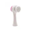 Double Sides Silicone Facial Cleansing Brush Portable Size 3D Face Cleaning Massage Tool Facial Vibration Skin Care Brush