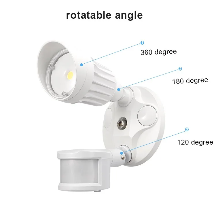 Outdoor Lighting Photocell Waterproof Ip65 30w Recessed Led Motion ...