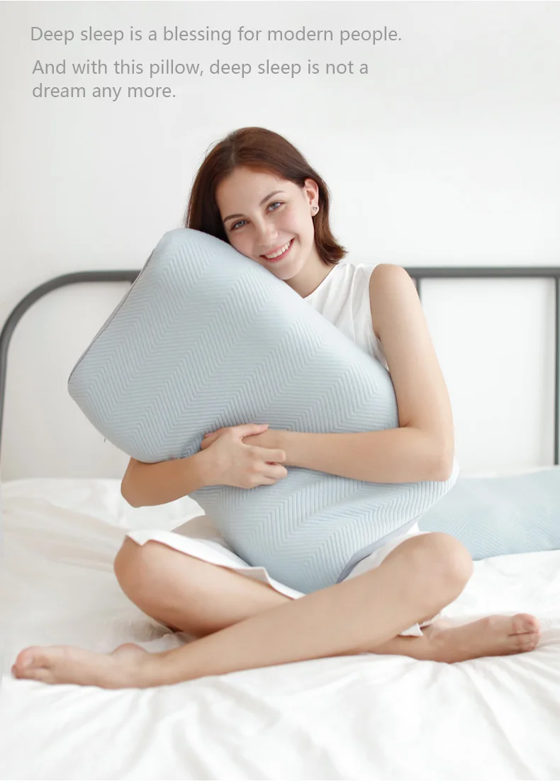 High Density Square Orthopedic Custom Shenzhen Cervical Traction Neck Contour Bed Sleep Bamboo Charcoal Memory Foam Pillow