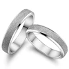 Wholesale new style fashion jewelry frost surface stainless steel silver couple ring pair wedding ring