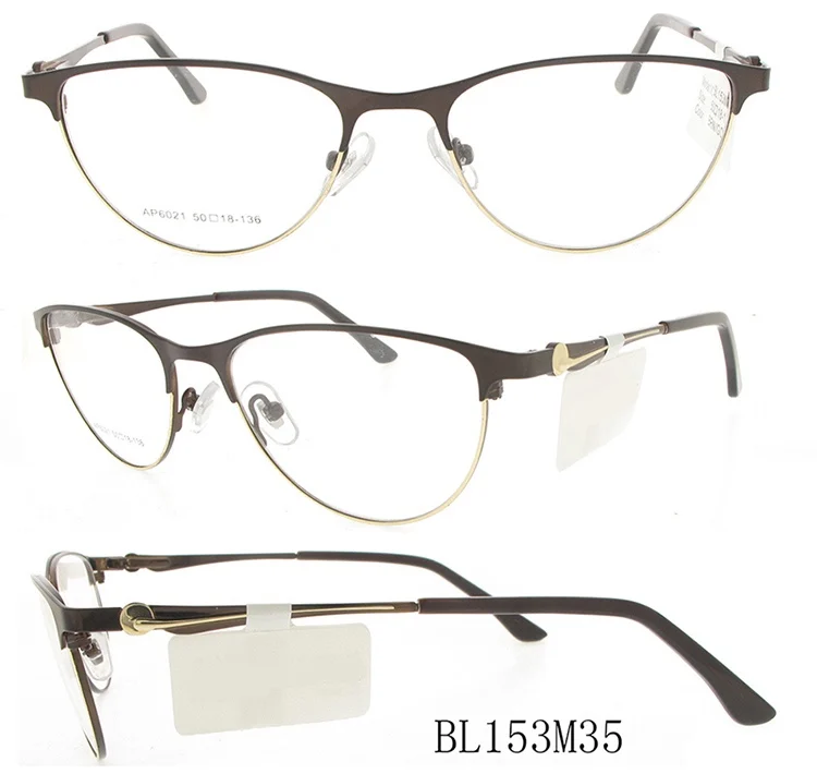 Custom Made Gentleman Glass Stainless Steel Eye Glasses Metal Optical