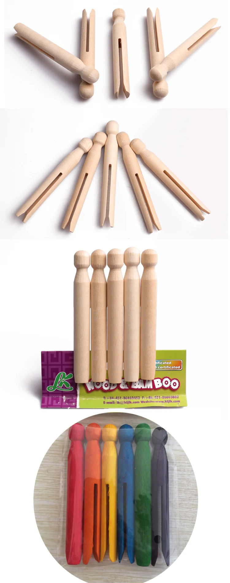 Colored Wooden Craft Dolly Pegs 3 Ages Up Kids Craft Handiwork Project