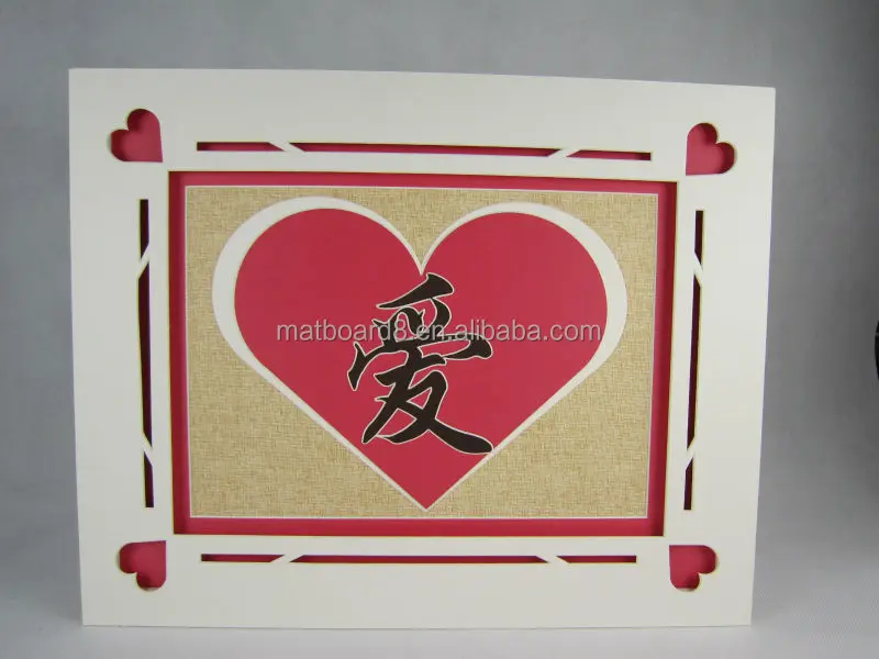 Custom Ready Cut Matboard Frame In Different Design Acid Free 30