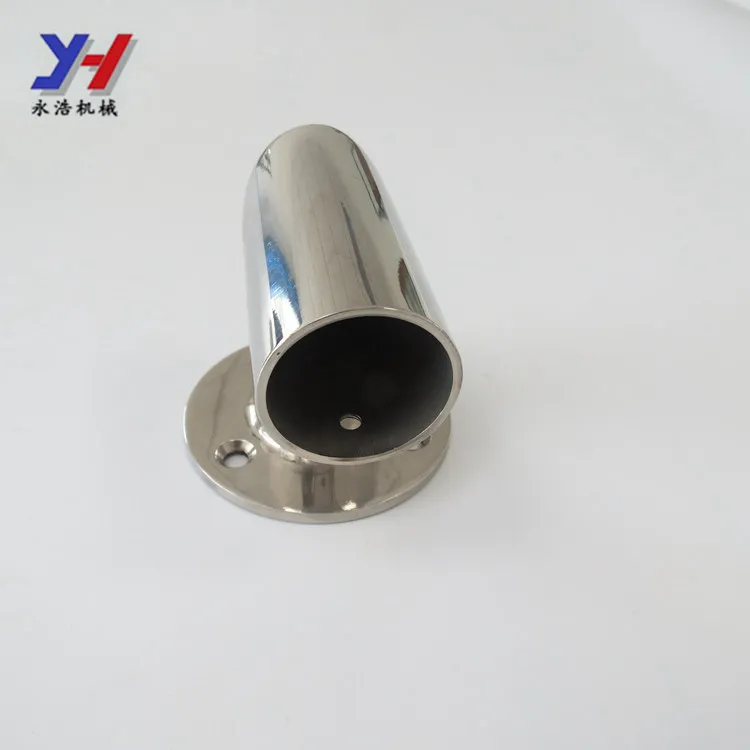 Oem Odm Custom Stainless Steel Closet Rod Flange Holder For Pipe