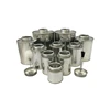 screw top glue packaging tin can round with brush cap lids