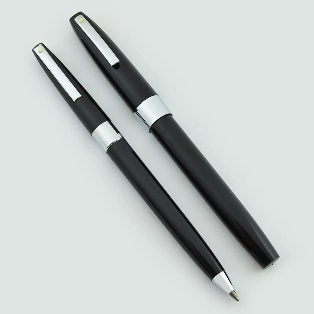 Sheaffer 330 Fountain Pen & Ballpoint Set - 1970s New Old Stock (Black, Fine)