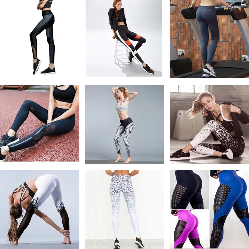 Women Yoga Jumpsuits Anti Cellulite Yoga Pants High Waist PUSH UP Leggings Y1 