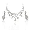 set-139 xuping insumos para bisuteria mujer con piedras turca crystal en plata fina, luxury jewelry set