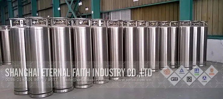 Stainless Steel Dewar Cylinder For Liquid Oxygen/nitrogen/argon Liquid ...