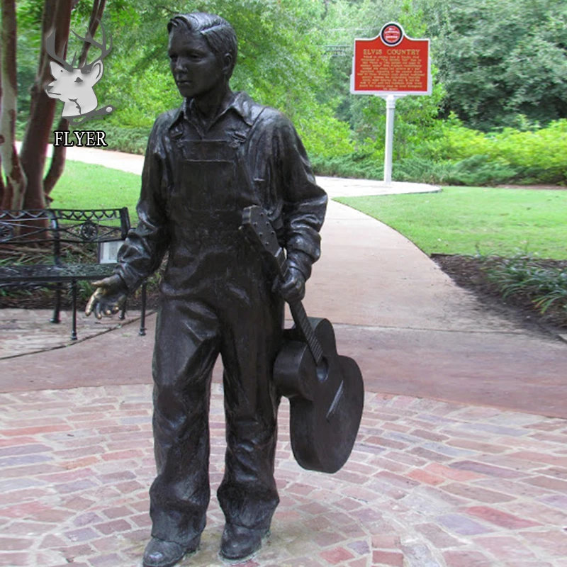 Famous Singer Star Elvis Presley Statues Life Size Bronze Musician ...