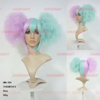 half and half color wig