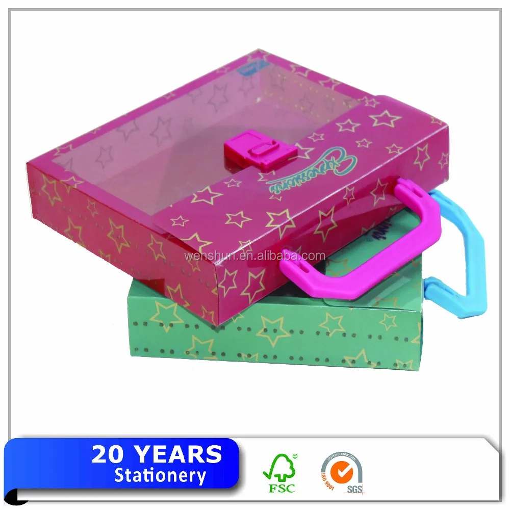 High quality plastic document box with handle