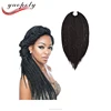 Wholesale 3X Box Braid Pre Twisted crochet braid hair extension no glue no thread no clips machine weft braid in virgin hair