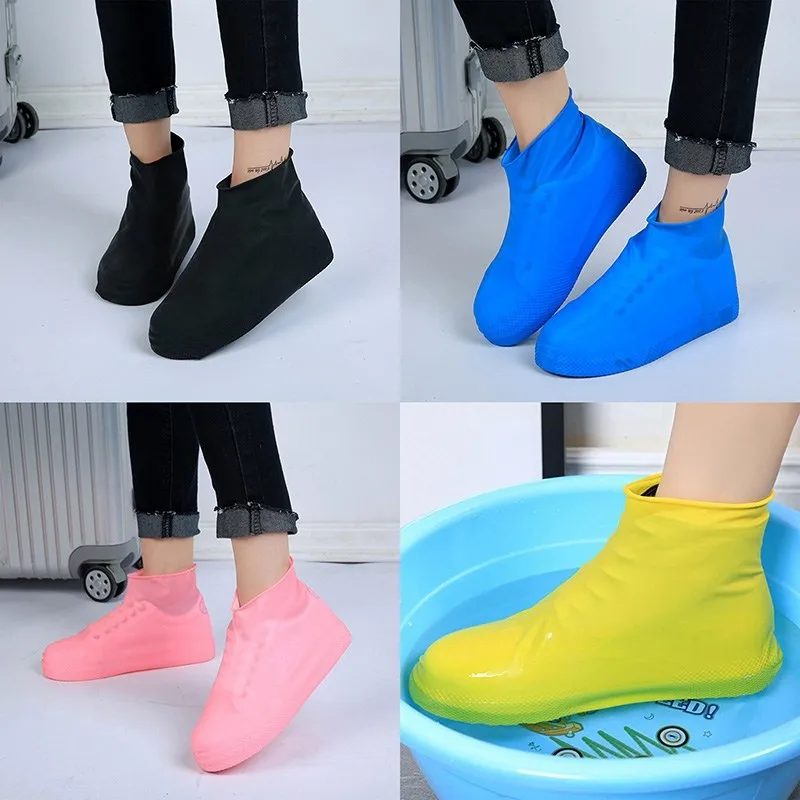 Wholesale 1 Pair Waterproof Rain Coat Silicone Shoe Cover Waterproof