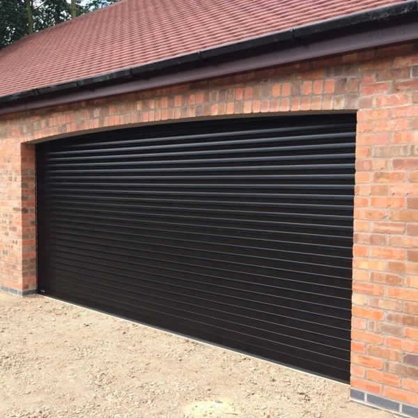 Modern Black Aluminum Soundproof Exterior Rolling Shutter Door