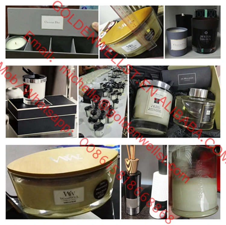 Luxury Scented Soy Wax Candle in Glass Jar and Highend Cardboard Box