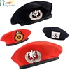 Creative Breathable Performance Cap Uniform Mesh Beret Sailor Dance Cap Custom Embroidery Sailor Cap