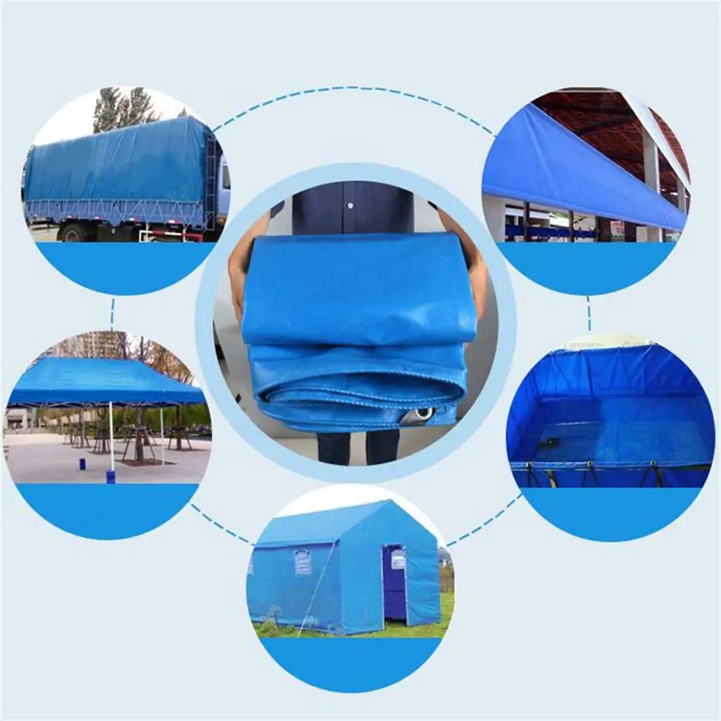 Duidelijk Waterdicht Tarp met Doorvoertules Transparant Pvc-Geteerd