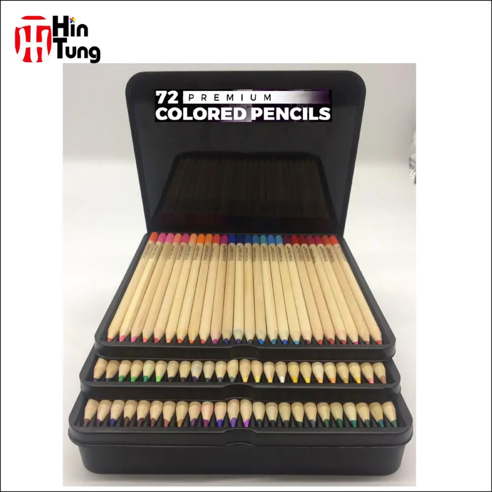 72pcs Premium Colored Pencils In Tin Box Buy Colored Pencil,Colored