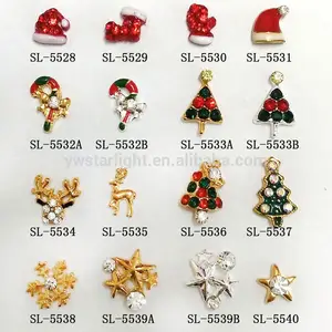 2016 new and fashion 3d nail art designs with custom made christmas trees for nail art supplies