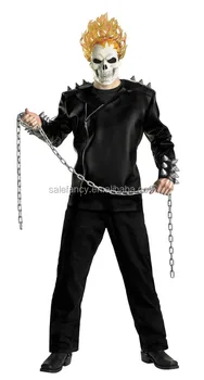 Scary Mens Ghost Rider Large Halloween Costume Adult Men Costumes Qamc,9077 , Buy Rider Costume,Halloween Costume,Ghost Costumes Product on