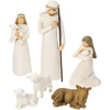 6-piece china factory hand-painted antique nativity sets figures Christian catholic religious statues