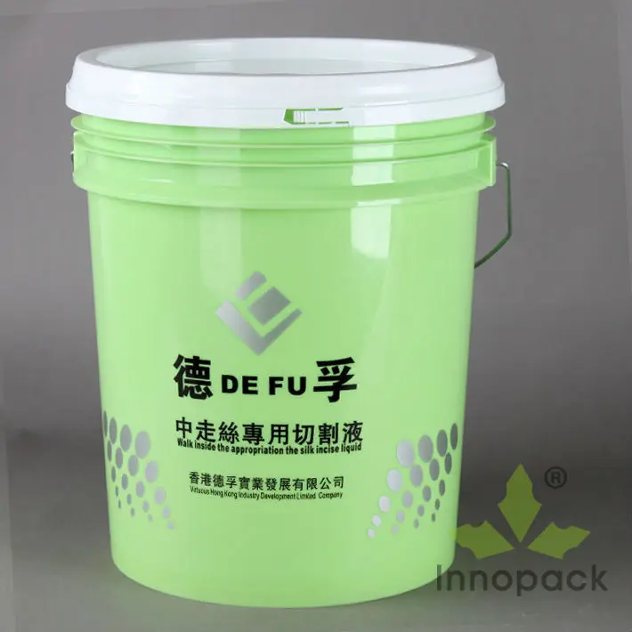 Clear 5 Gallon Plastic Printed Bucket With Lid With Handle Buy Clear