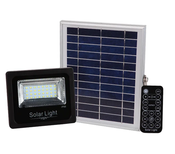 
High Lumen Outdoor IP66 Waterproof Rechargeable Lamp Led Solar Flood Lighting 