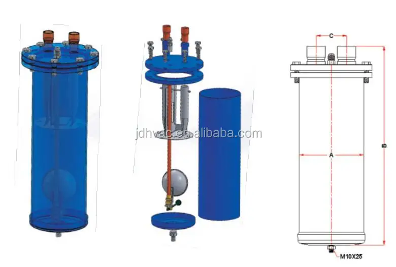 Air Conditioner Flanged Oil Separator Af58889 Buy Flanged Oil