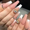 TSZS high quality ABS 500 pieces wholesale fingernails long design full cover nails tip flat nail tips