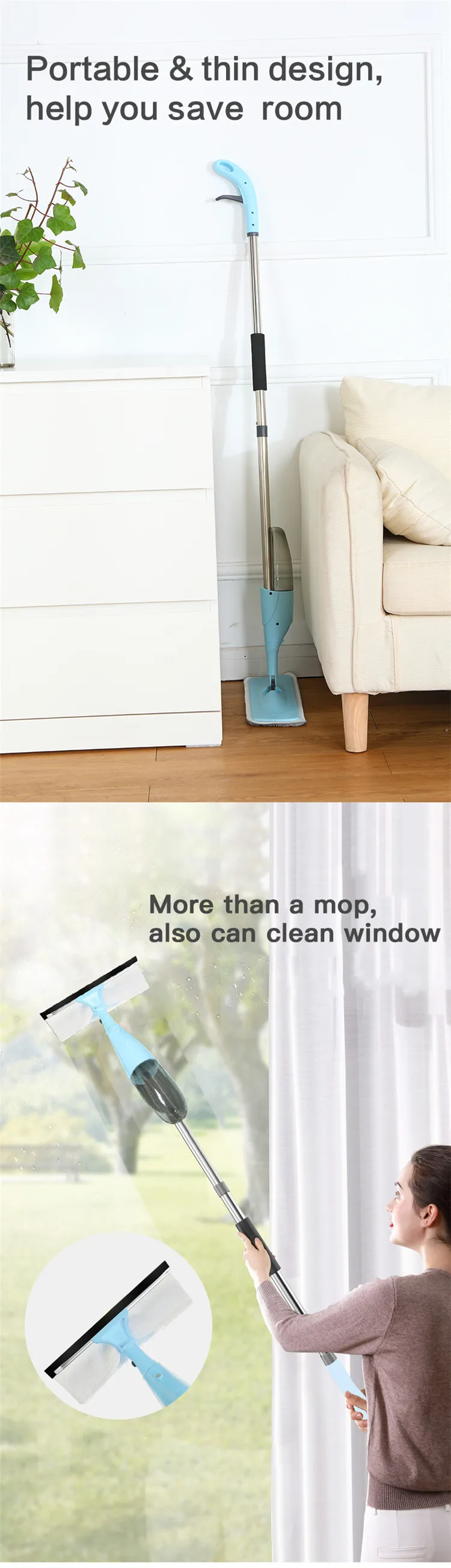 House Cleaning Tools Magic Easy Mop Wet & Dry Best Refillable Spray Mop ...