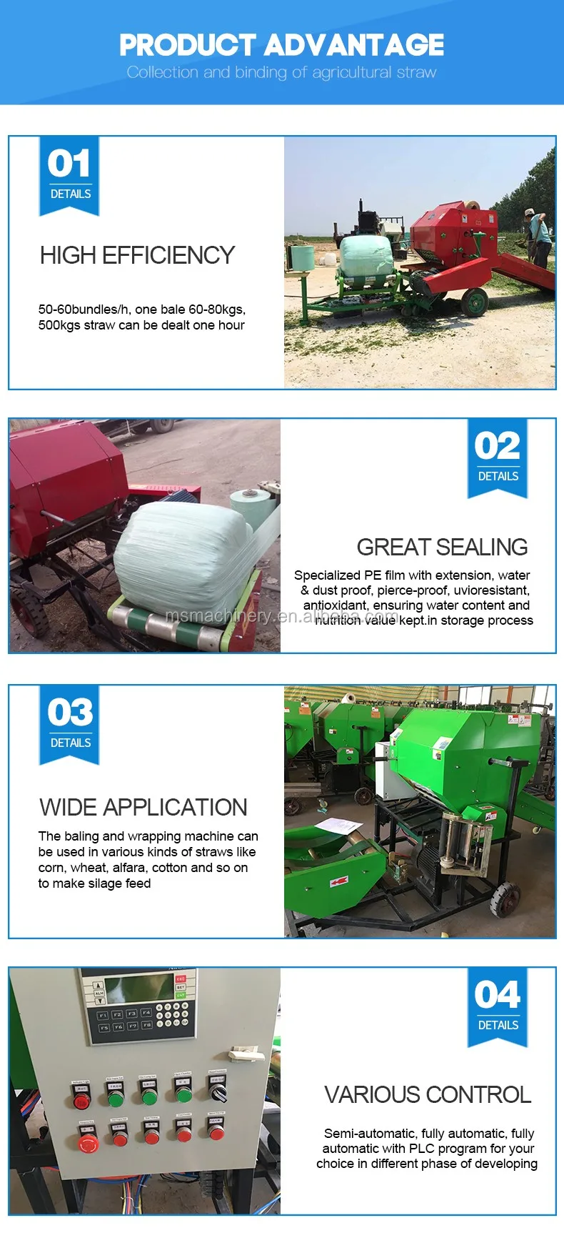 hay round baler