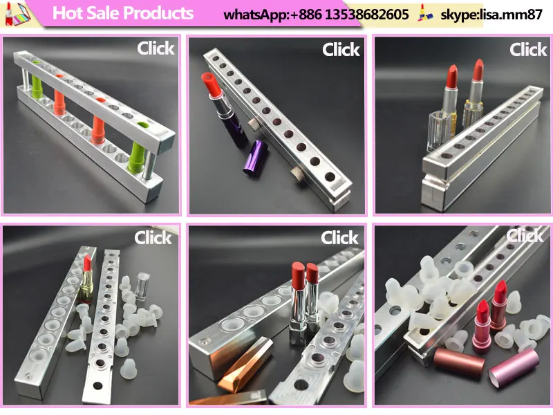 Custom Alloy Lip Balm Filling Tray For 60 Cavities Round Lip Balm Tubes
