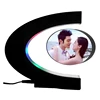 C shape levitating frame for gift high tech magnetic levitation floating photo frames with LED