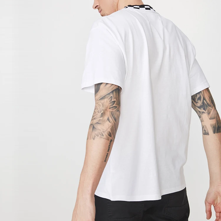 Relaxed Fit Wholesale Plain Quick Dry Custom Crew Neck Strap White T Shirts Men
