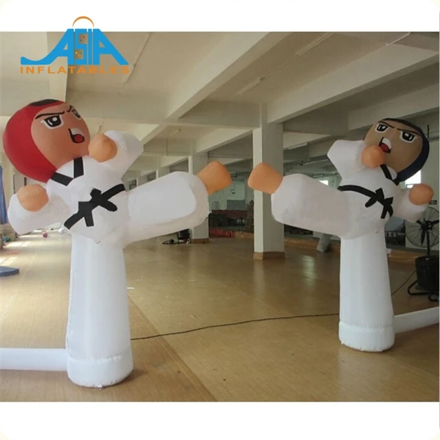 Customized Inflatable Karate Cartoon Taekwondo Boy With Advertising ...