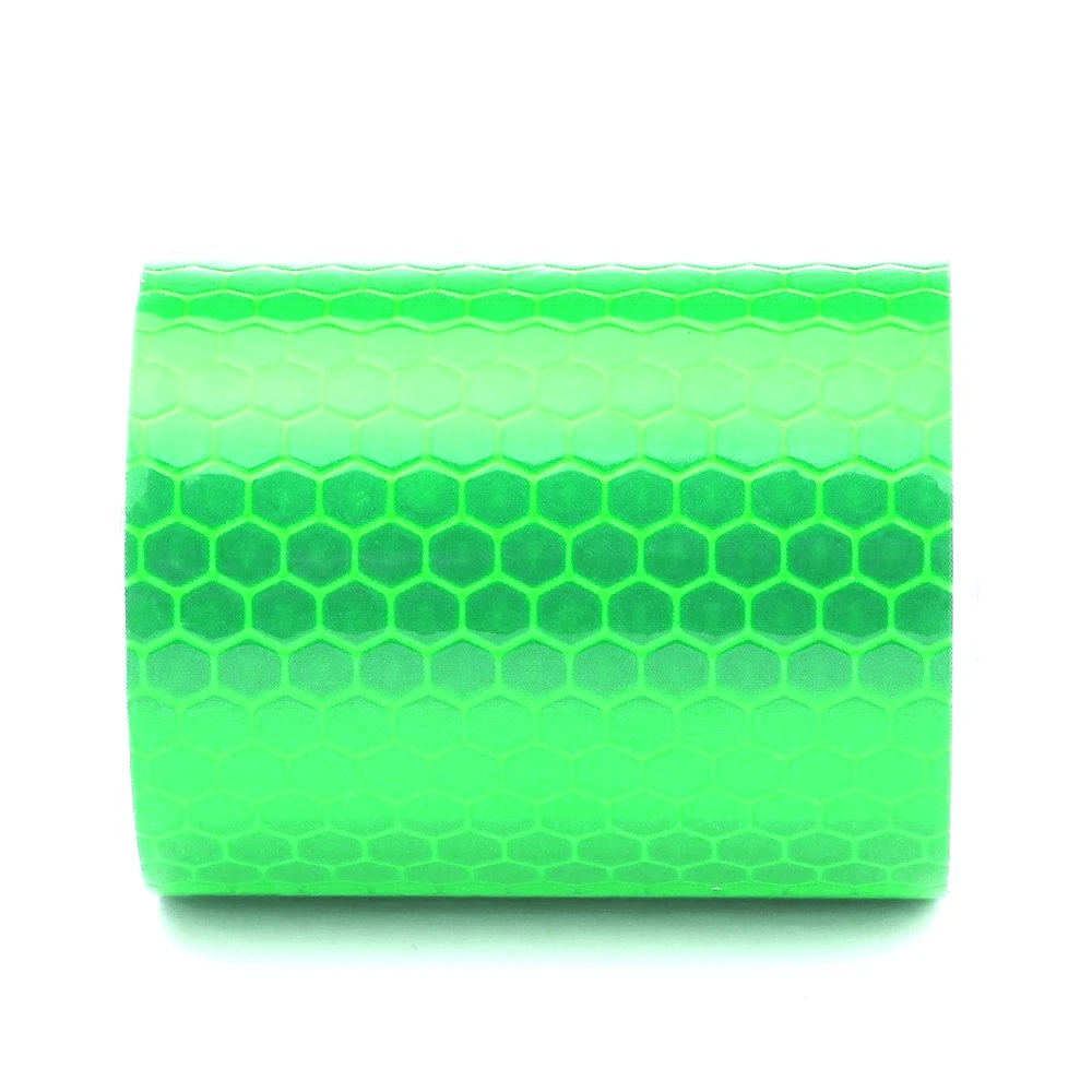 Green PVC Honeycomb Reflective Tape Adhesive For Truck For Vehicle