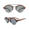 W50 High Quality Cheap Wooden Metal Eyewear Custom Made Polarized Gafas De Sol Polarizadas Madera Sunglasses in China